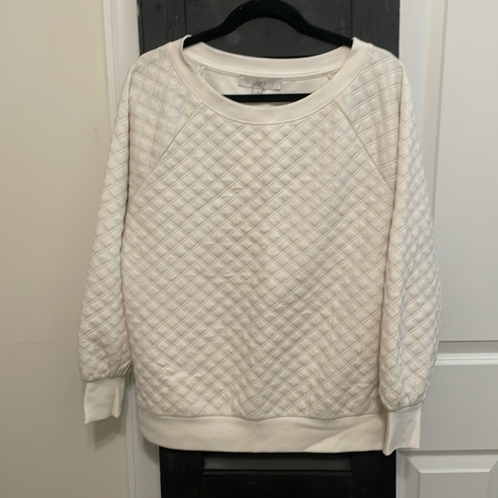 Loft quilted sweatshirt